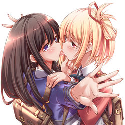 This is a pixiv picture whose title is 舌ハミちささたきちゃん.