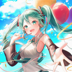 This is a pixiv picture whose title is 🎈.
