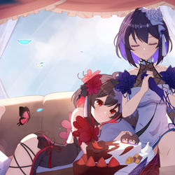 This is a pixiv picture whose title is 希儿生贺.