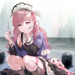 This is a pixiv picture whose title is だるい休憩時間.