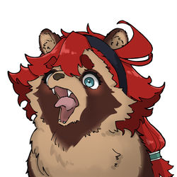 This is a pixiv picture whose title is 毎週驚いてるスレッタちゃん(タヌキ).