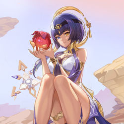 This is a pixiv picture whose title is 原神同人  坎迪斯.