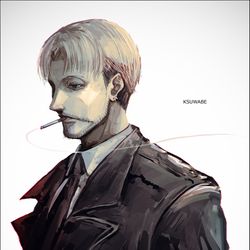 This is a pixiv picture whose title is 岸辺.