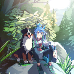 This is a pixiv picture whose title is 🐩☀.