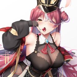 This is a pixiv picture whose title is マリン船長　Misoji Edition.