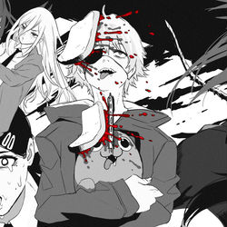 This is a pixiv picture whose title is チェンソーマン.