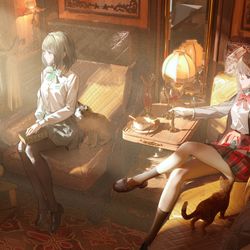 This is a pixiv picture whose title is sunrise.
