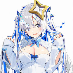 This is a pixiv picture whose title is 天音かなた(笑).