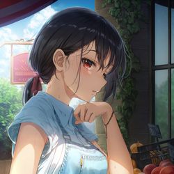 This is a pixiv picture whose title is 🍑🍊.
