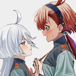 This is a pixiv picture whose title is 水星の百合.