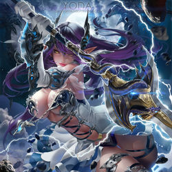 This is a pixiv picture whose title is Thunder Dragon Knight.