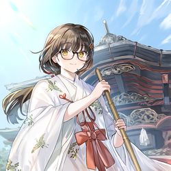This is a pixiv picture whose title is 「一度、着てみたかったの！」.