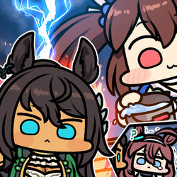 This is a pixiv picture whose title is シンボリクリスエス.