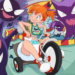 This is a pixiv picture whose title is Misty & Ghosts.
