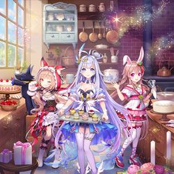 This is a pixiv picture whose title is 【幻想神域】9周年記念イラスト.
