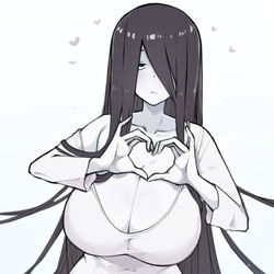 This is a pixiv picture whose title is 何かを伝えたい幽霊さん.