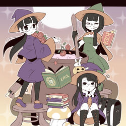 This is a pixiv picture whose title is 素材を持ち寄る魔術部ガール.