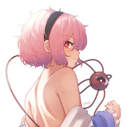This is a pixiv picture whose title is 背中.