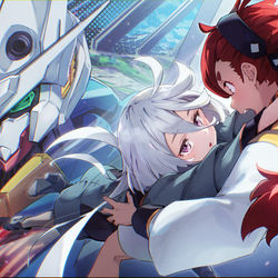 This is a pixiv picture whose title is 水星の魔女.