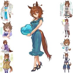 This is a pixiv picture whose title is ウマ娘とかタキオンとかのらくがきまとめ(２月～).