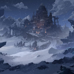 This is a pixiv picture whose title is 至冬国概念设想.