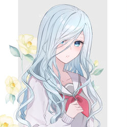 This is a pixiv picture whose title is ロング雫さん.