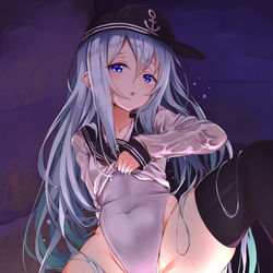 This is a pixiv picture whose title is 白スク響.