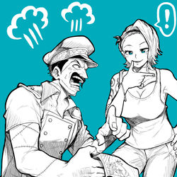 This is a pixiv picture whose title is ゲンさん＆ノジコ.