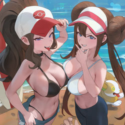 This is a pixiv picture whose title is Hilda & Rosa.