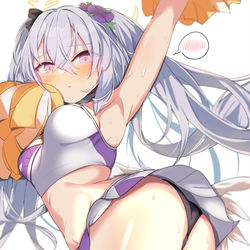 This is a pixiv picture whose title is チア衣装アズサ、チアズサ.