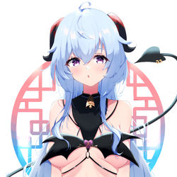 This is a pixiv picture whose title is 甘雨.