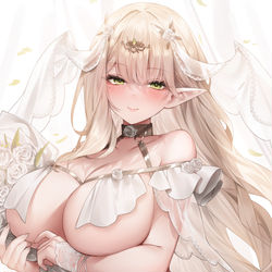 This is a pixiv picture whose title is 嫁エロフ.