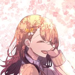 This is a pixiv picture whose title is 春が似合う人.