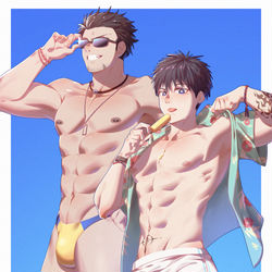 This is a pixiv picture whose title is end of summer.