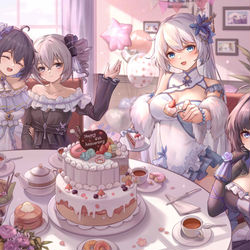 This is a pixiv picture whose title is 崩三六周年贺图.