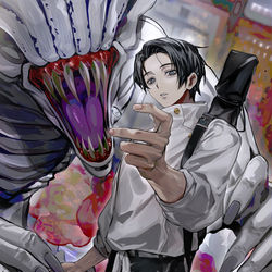 This is a pixiv picture whose title is connection.