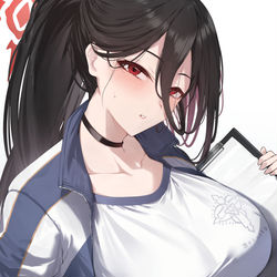 This is a pixiv picture whose title is ハスミ(体操服).