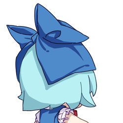 This is a pixiv picture whose title is ふもチルノ.
