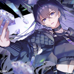 This is a pixiv picture whose title is 【仕事絵】幸祜 歌ってみた 『jewel』MVイラスト.