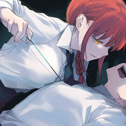 This is a pixiv picture whose title is チェンソーマン.