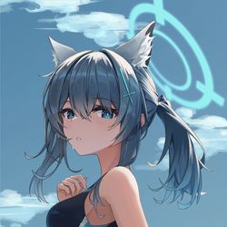 This is a pixiv picture whose title is 水着シロコ.