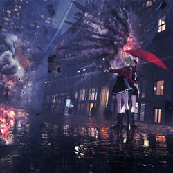 This is a pixiv picture whose title is confrontation.
