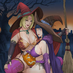 This is a pixiv picture whose title is Halloween Ladies.
