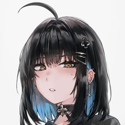 This is a pixiv picture whose title is Your favourite goth gf.