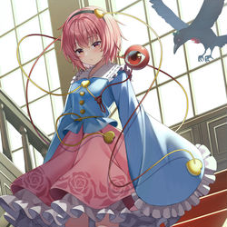This is a pixiv picture whose title is 怨霊も恐れ怯む少女.