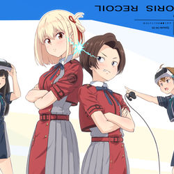 This is a pixiv picture whose title is リコリス・リコイルBD＆DVD２巻発売！！.