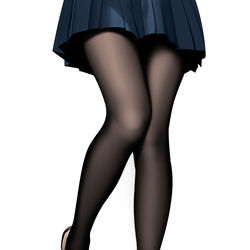 This is a pixiv picture whose title is 腿部黑丝练习10.