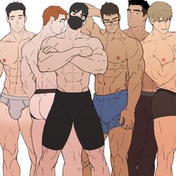 This is a pixiv picture whose title is メンズ・パンツ.