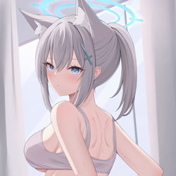 This is a pixiv picture whose title is シロコ🐬.