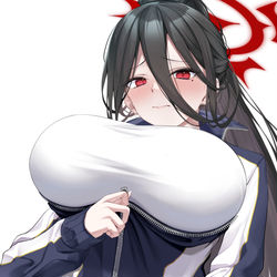 This is a pixiv picture whose title is 羽川ハスミ.